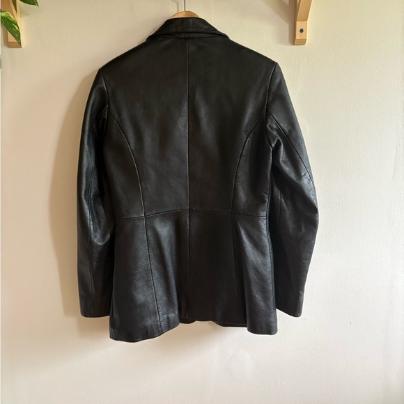 Vintage Screaming Eagle Leather Blazer – Y2K Business-Core Aesthetic - Picture 5 of 6